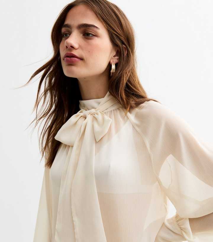 Chiffon Bow Blouse- Nina