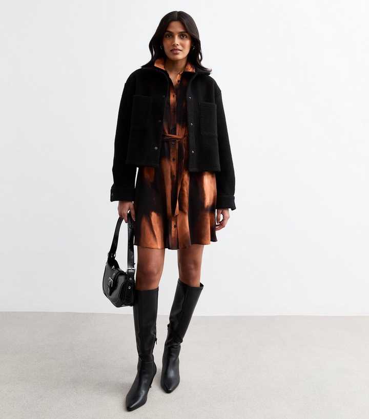 bleach black dress Oversized Bleach Tie Dye Tunic Dress