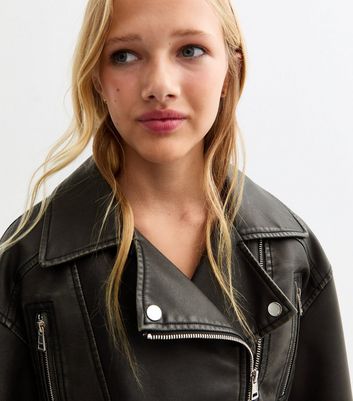 Girls faux leather jacket online