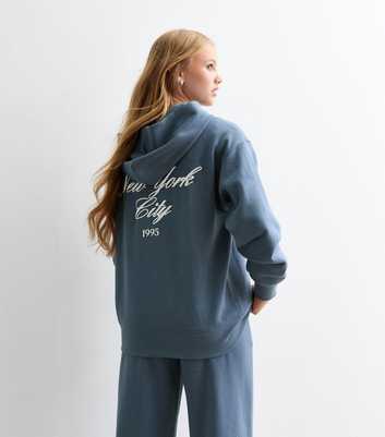 Girls Blue New York City Hoodie