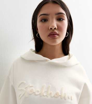 Girls Cream Stockholm Hoodie