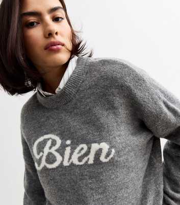 Grey Crew Neck Bien Jumper