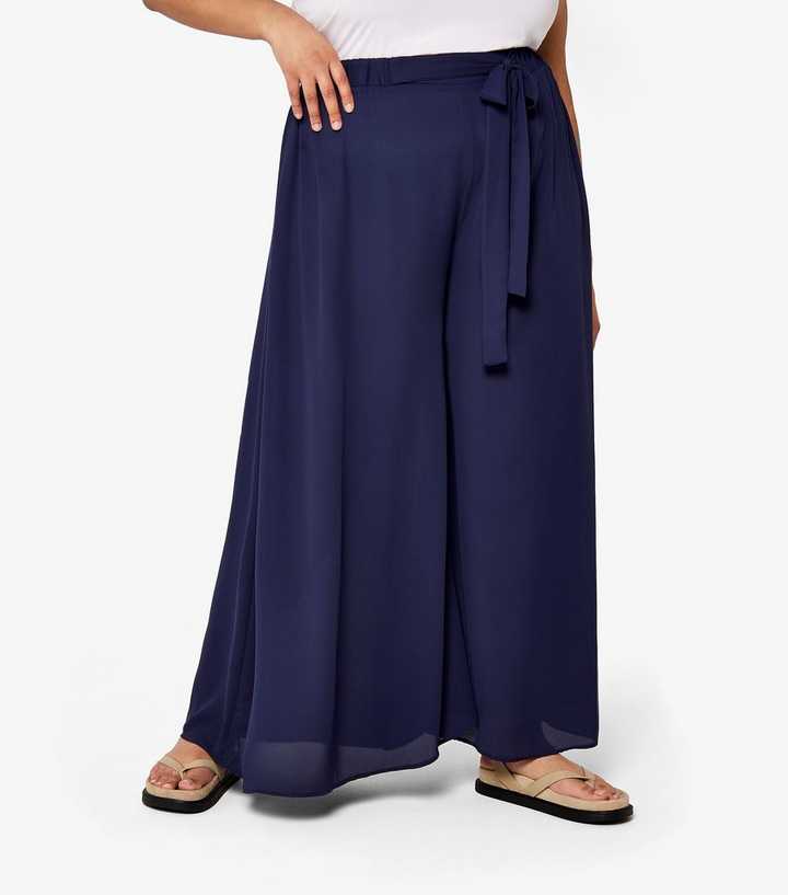 Apricot Curve Wide Leg Trousers