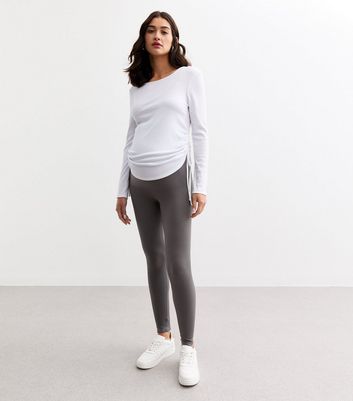 New look grey leggings best sale