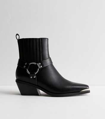 Black Western Ankle Boots