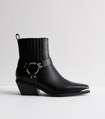 Black western ankle boots uk online