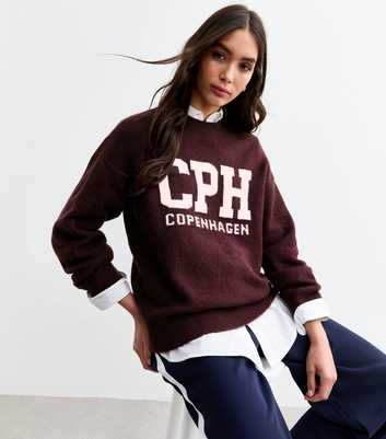 Burgundy Copenhagen Knit Jumper