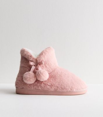 Pink pom pom slippers online