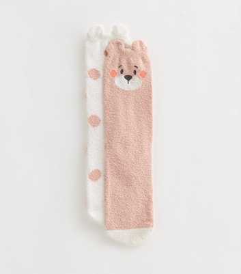 Pack of 2 Bear and Spot Cosy Socks