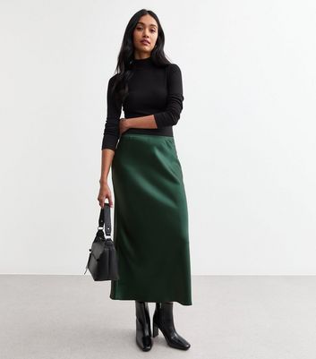 Leather midi skirt new look hotsell