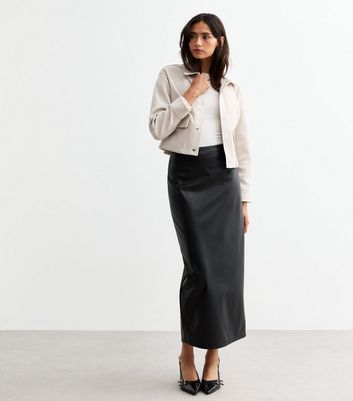 Leather skirt tall hotsell