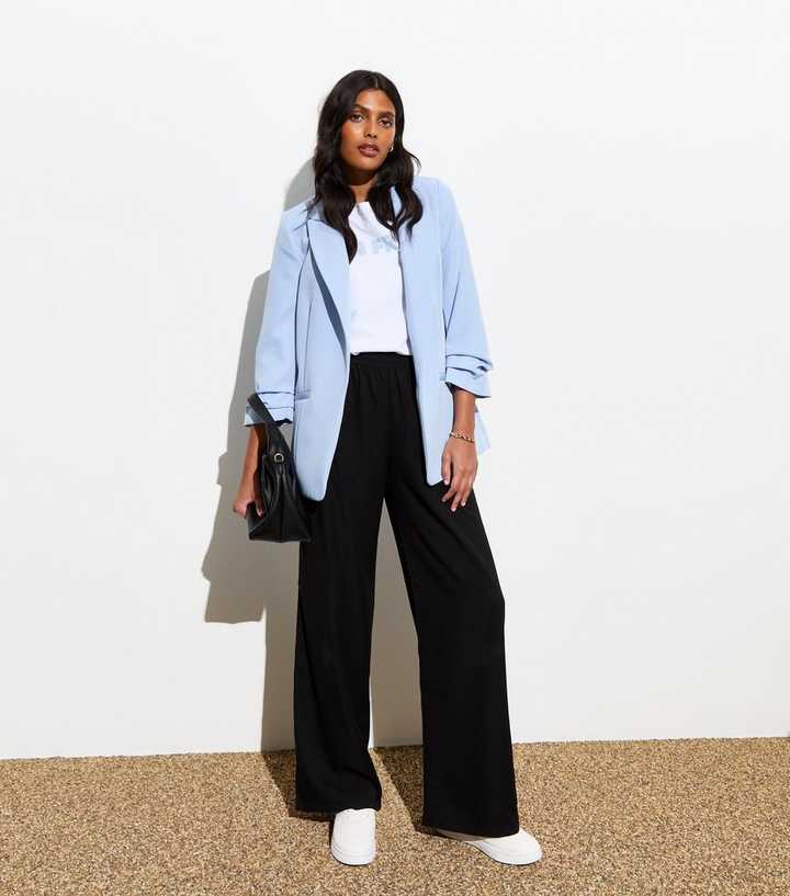 Blazer Femme Richard Warren Taille 8 (M) - Bleu/Blanc, Manches 23, Doublé, Occasion TB