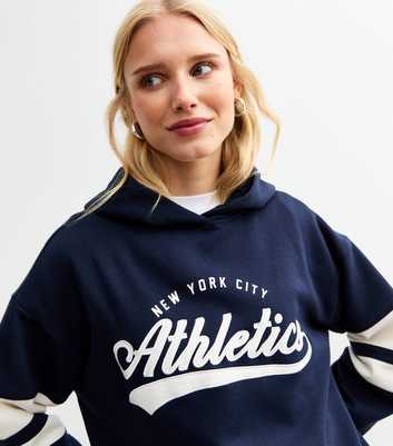 Navy New York Athletic Hoodie