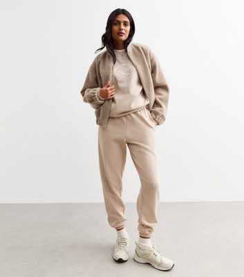 Camel Elasticated Waist Cuffed Joggers