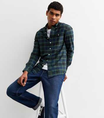 Farah Blue Plaid Twill Shirt