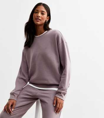 Lilac Crew Neck Sweatshirt