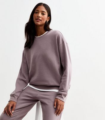 Lilac Crew Neck Sweatshirt