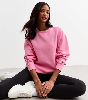 Pink Crew Neck Sweatshirt New Look