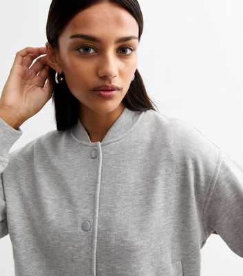 Grey Jersey Bomber Jacket 