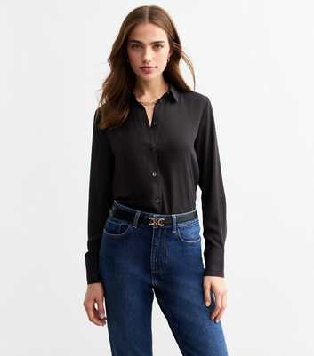 Black Satin Shirt