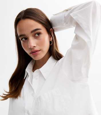 White Cotton Poplin Shirt