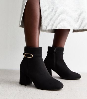 New look wide fit suedette ankle boot best sale