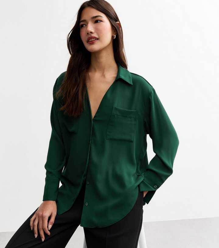 Dark Green Long Sleeve Shirt