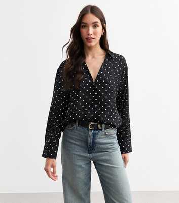 Black Polka Dot Shirt