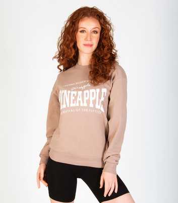 Pineapple Light Brown Logo Sweatshirt