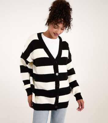 Blue Vanilla Black Stripe Cardigan