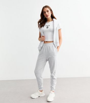 Grey Slim Leg Joggers New Look