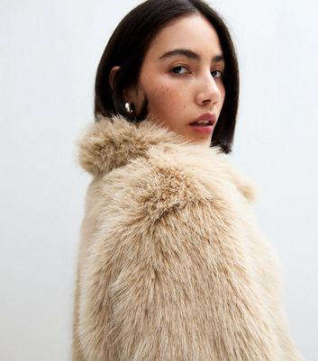 Pangasa Camel Faux Fur Jacket main image 1