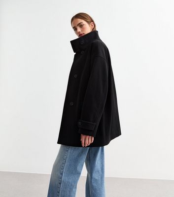 New look pea coat best sale