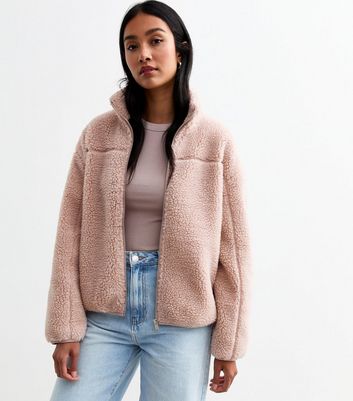 New look sherpa jacket best sale