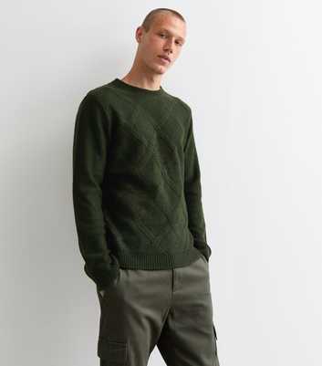 Green Cable Knit Jumper