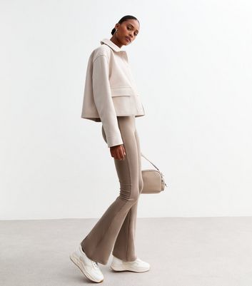 Brown High Waist Flared Leggings New Look