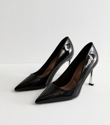 Black patent high heel shoes on sale