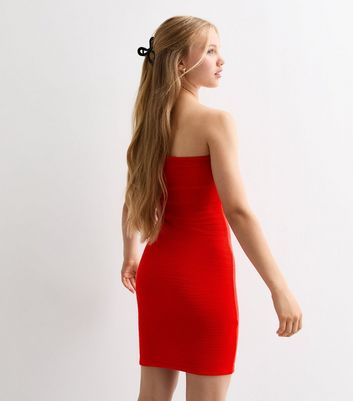 Girls bandeau dress best sale