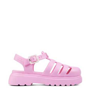 JuJu Angel Pink Chunky Jelly Sandals 