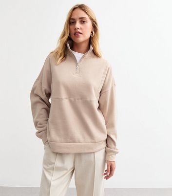 New look half zip sweat hotsell