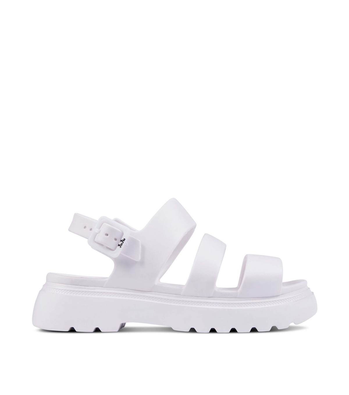 Women's Sunny White Chunky Jelly Fisherman Sandals JuJu New Look