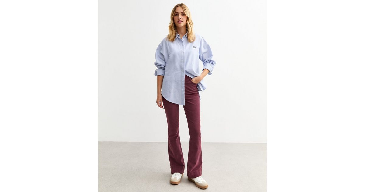 Kady Cross Over Trousers - Burgundy