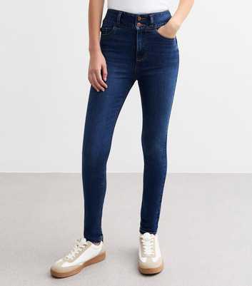 Blue High Waist Yazmin Skinny Jeans