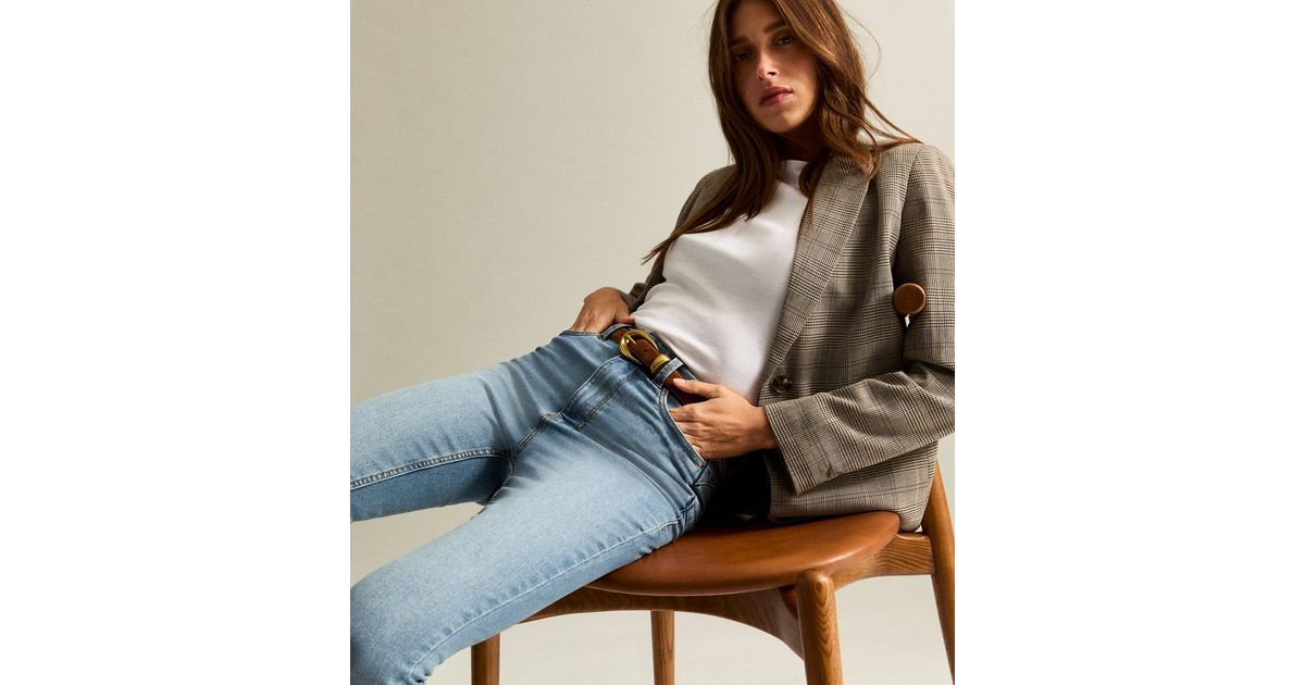 Blue Lift Shape Jenna Skinny Jeans New Look