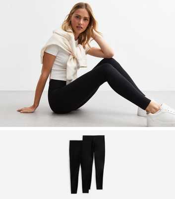 Pack Of 2 Black Leggings