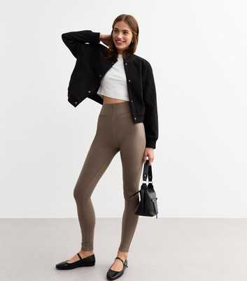 Mink High Waisted Full Length Leggings