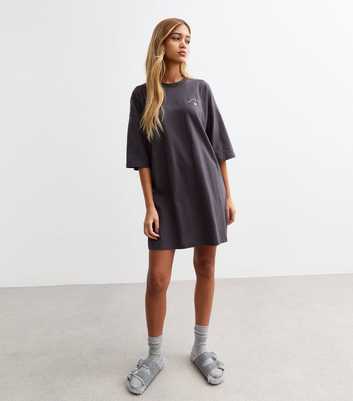 Grey Weekend Print Jersey Night Dress