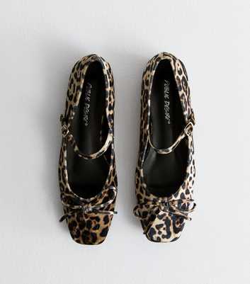 Public Desire Kandi Leopard Print Ballet Pumps 