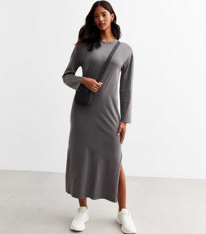 grey kids dresser By Tess T-Shirt Midi Dress main image 1