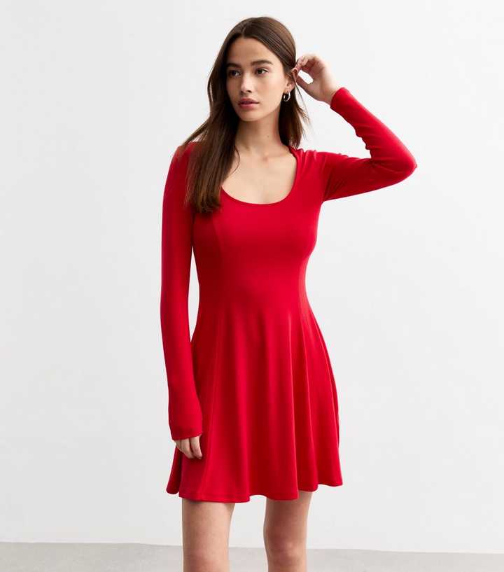 sachin and babi light blue dress Red Skater Dresses | Skater Dresses main image 0